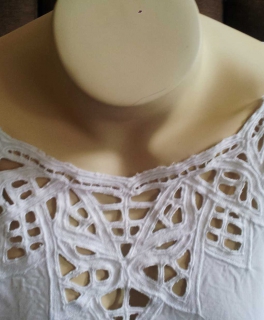 original vintage! bluse mit cut-outs