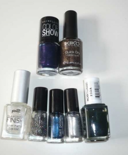 Nagellack-Set - Dunkel mit Effekt