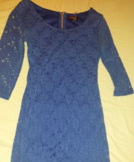 blaues häkelkleidchen 