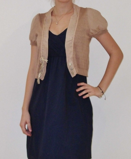 Jäckchen, Seide&Baumwolle, Bolero, edel, kurzarm, Gr. M, schick, Siste's