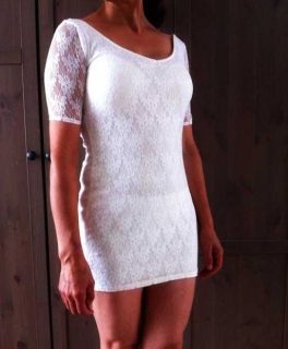 weißes Spitzenkleid PIMKIE 