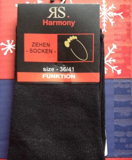 Zehensocken schwarz NEU 36/41
