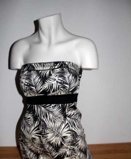 Schwarz-weißes Minikleid von H&M