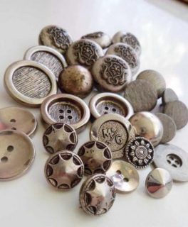 Trachtenknöpfe Handarbeit Hobby Metall Knöpfe Oktoberfest Dirndel Lederhose Tracht