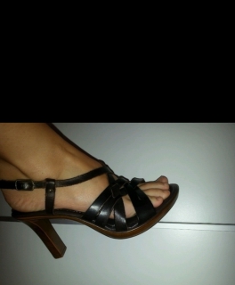 Sandalen in dunkelbraun