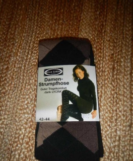 Neu! karierte Strumpfhose Gr. 42/44