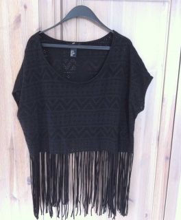 Fransen cropp azteken shirt