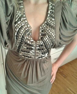 Kleid Fledermausärmel Nieten hochwertig Esprit Collection