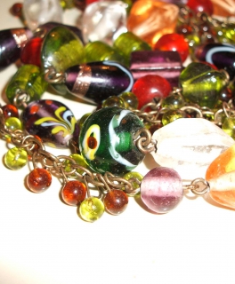 Bunte Perlenkette