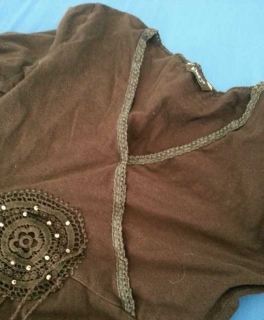 Verspieltes Hippie Shirt, Retro 70s!