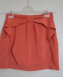 High waist Rock Koralle H&M Schleife Bow Gr. 34 XS