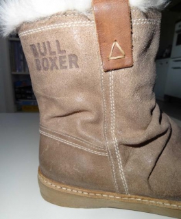 Winter Leder Stiefel, Halbstiefel, gefuttert, Gr. 36, neu, Bull Boxer