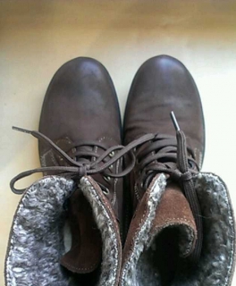 Schnürstiefel gefüttert braun 38