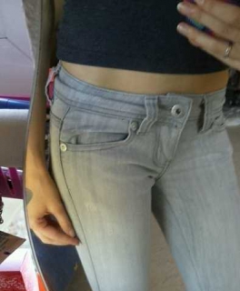 Coole graue dicke Jeans von Tally Weijl Größe XXS / 32 / Tally Weijl