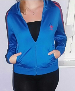 Blaue Adidas Jacke