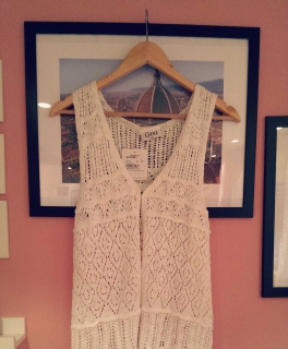 Häkelweste mit Fransen