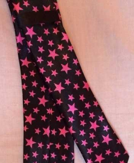 Schwarz Pinke Stern Krawatte / Emo / Visual Kei / Gyaru / Punk / Lolita