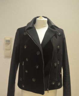 Beliebte Zara Jacke mit Lederärmeln