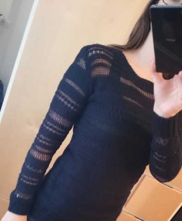 Blauer Pullover Gr. 36