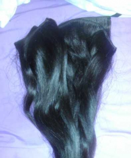 Clip-in Extensions Indisches Echthaar Wie neu Dunkelbraun Braun wie Bellami 5 Teile