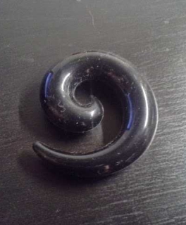 10mm Dehnschnecke Schwarz