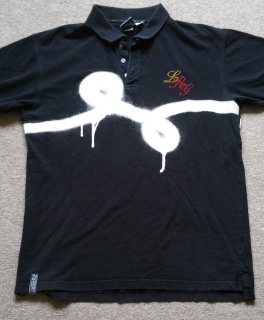 Schwarzes LRG Poloshirt XL
