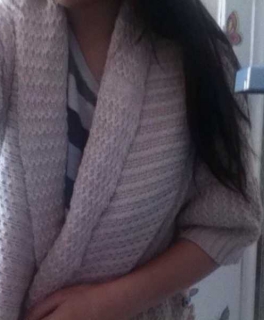 Beige Strickcardigan | vintage