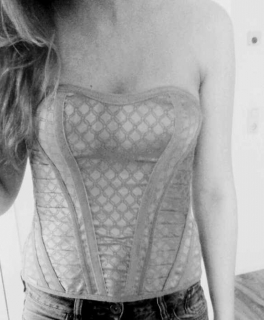 Corsage bralet blogger muster print lingerie spitze / Hunkemöller