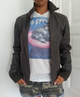 Lederjacke grau von Vila L