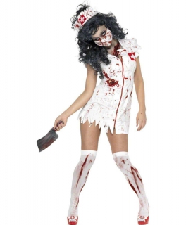Fastnacht Kostüm Zombie Nurse Krankenschwester Gr. 36 / S NEU Karneval