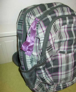 Dakine Rucksack lila-weiß-grau 