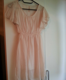 süßes apricot Kleid Chiffon