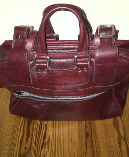 Vintage Weekender Burgunderrot