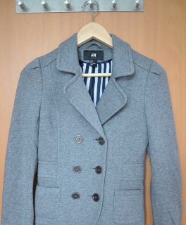 grauer H&M Blazer in Größe 34