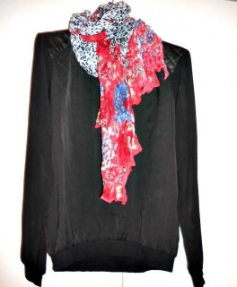 Pullover mit Leder-Applikation