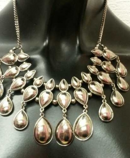 Große silberne Statement Kette - H&M - NEU