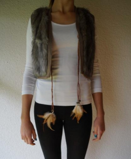 Fellweste im Indianerstyle