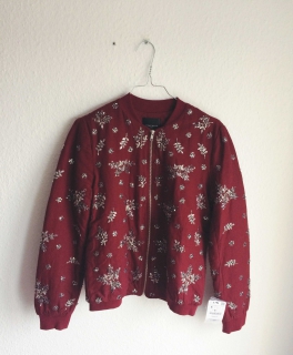 Bomberjacke mit Perlen Zara *NEU* 