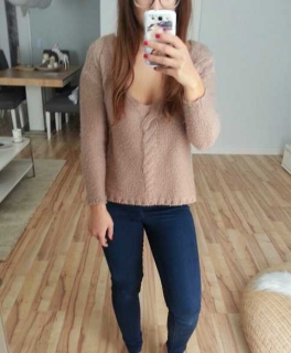 super schöner und warmer Pullover für den Winter / braun