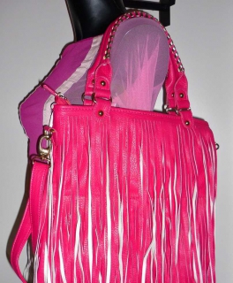 Hipster Blogger Hippie Ibiza Statement Fransen Nieten Tasche Crossover groß NEU