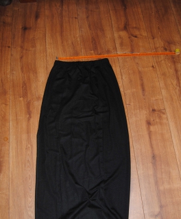 Maxirock Schwarz Schlitz Gr. XS