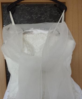Hochzeit Braut Stola Schal aus weißem Tüll