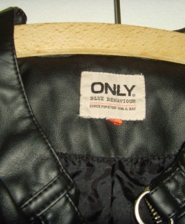 Lederjacke Schwarz ONLY Must Have 