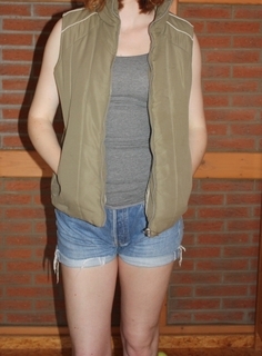 Weste, khaki, 38, 40, M