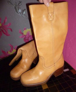 Lederboots hellbraun