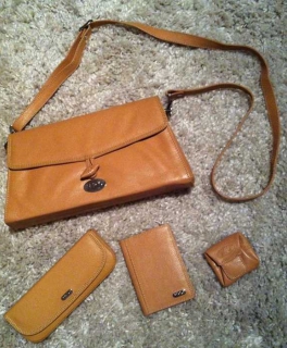 Vintage Echtleder Tasche