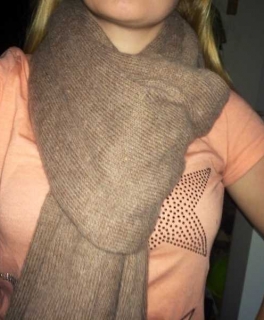 XL-Schal braun, Wolle, H&M