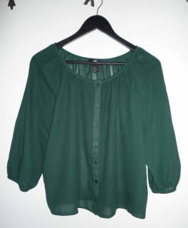 grüne Chiffonbluse
