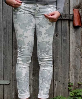 Blümchenprint Jeans