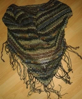 schöner XXL Schal Stola Fransen Blogger Hipster Boho Ethno Hippie Noah Elfe Vintage